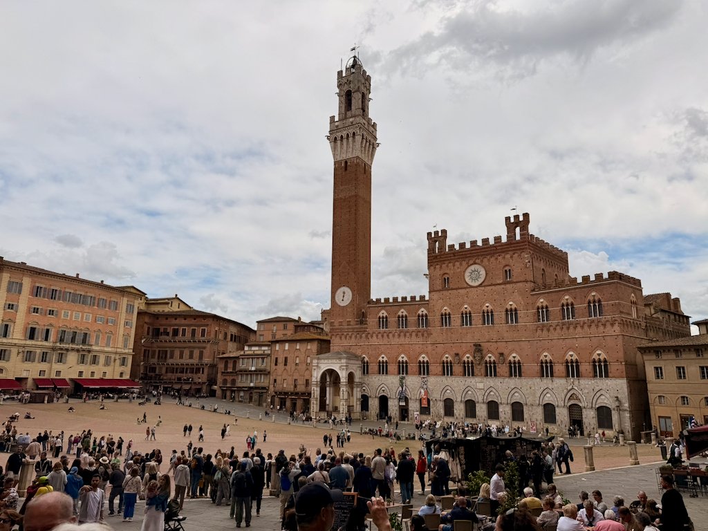 Piazza del Campo and the Torre del Mangia in Siena